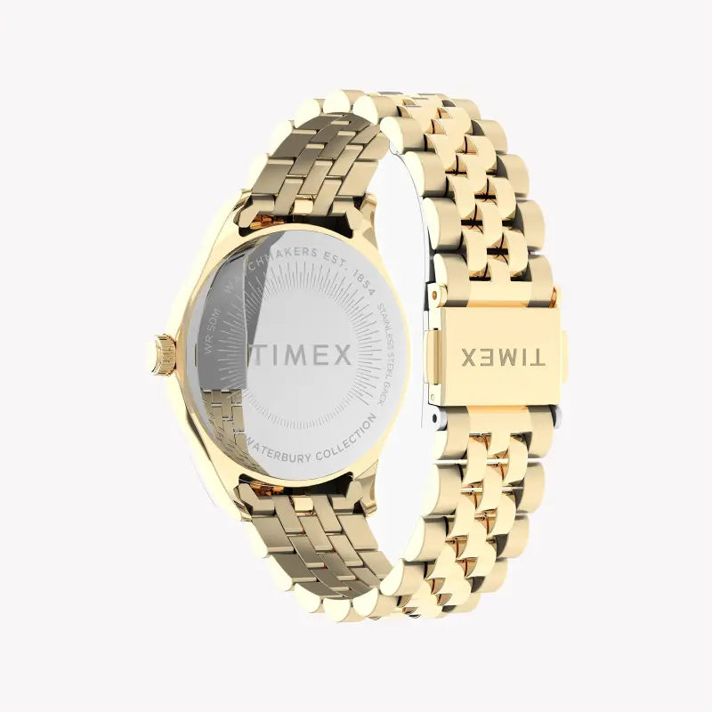 Timex Women's Gold Stainless Steel Watch, Round Dial | Tw2u53800