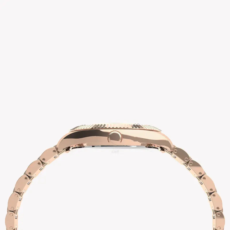 Timex Women's Rose Gold Stainless Steel Watch, Pink Dial | Tw2u82800