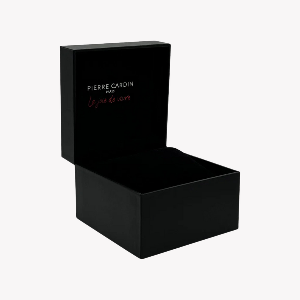 Pierre Cardin Men's Silver Watch, Black Dial | Cba.4025