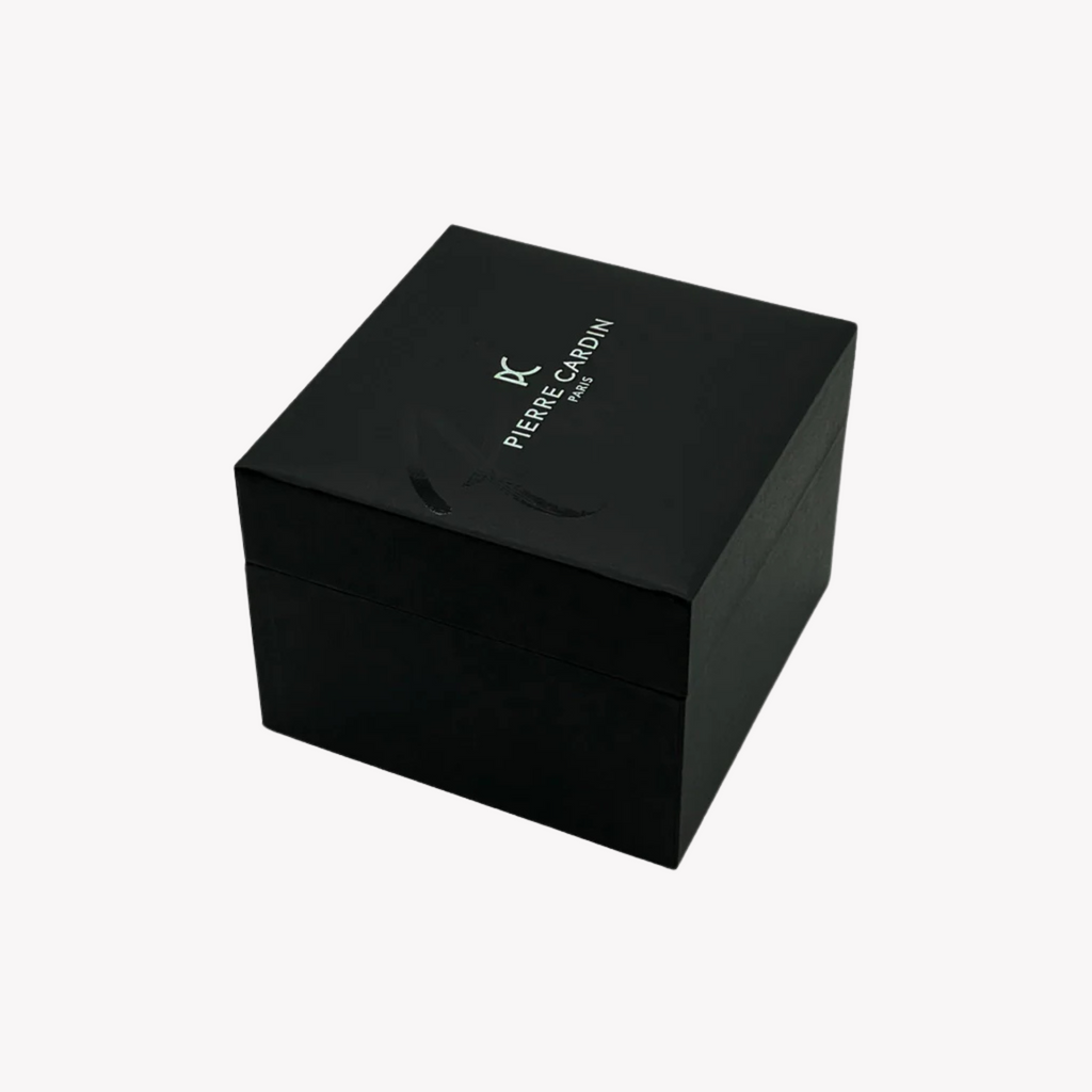 Pierre Cardin Men's Silver Watch, Black Dial | Cba.4025